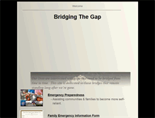 Tablet Screenshot of bridgingagap.com